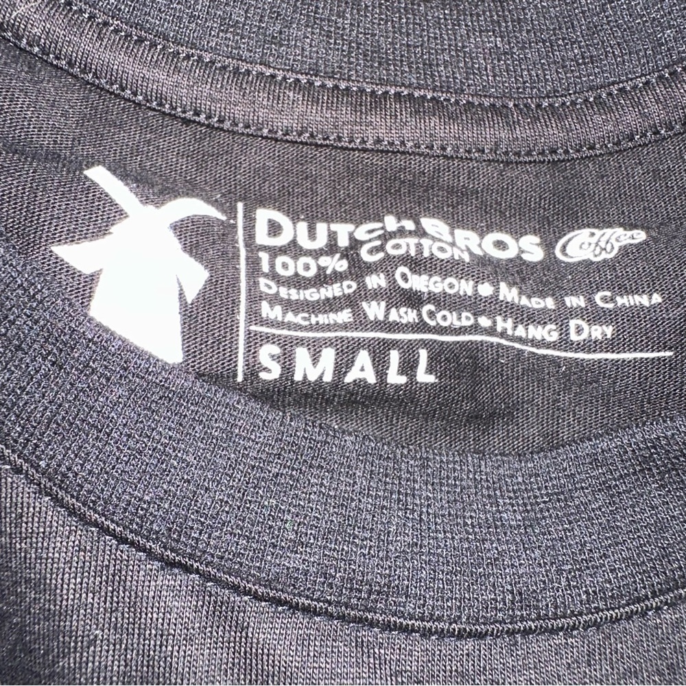DUTCH Bros long sleeve t shirt ladies black small - Picture 4 of 4